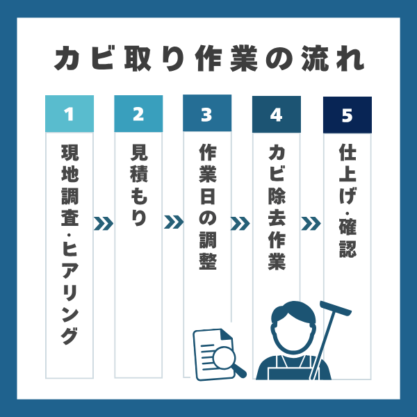 カビ取りの流れ