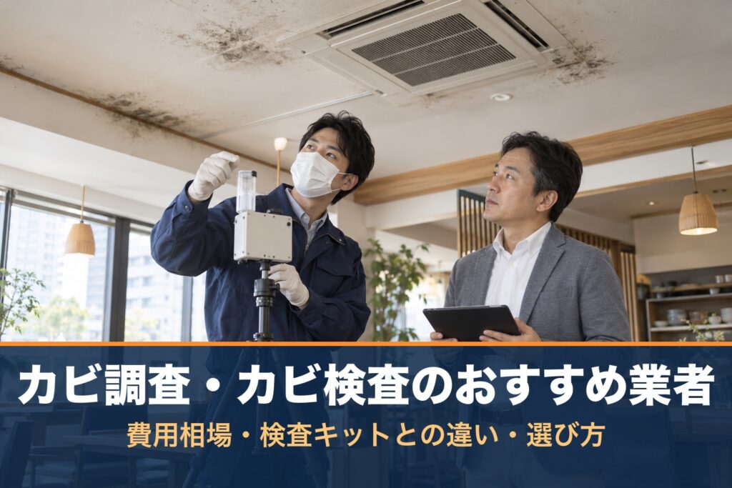 カビ調査・カビ検査のおすすめ業者｜費用相場・検査キットとの違い・選び方